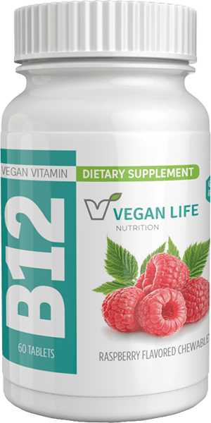Chewable B12 Vitamins Bottle, 60 Tablets